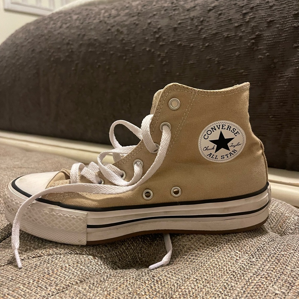Converse Kids High-Top Sneakers - tan